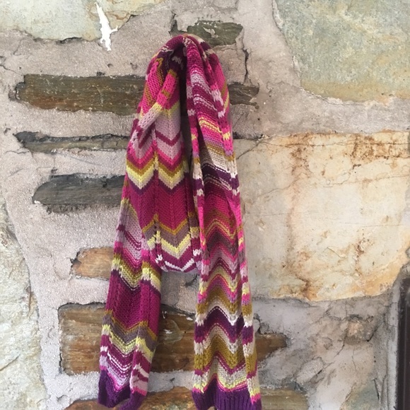 Missoni x Target Skinny Knit Pink Chevron Scarf - Picture 5 of 5